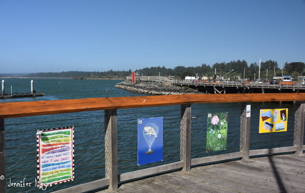 We nearly got blown down along the boardwalk.