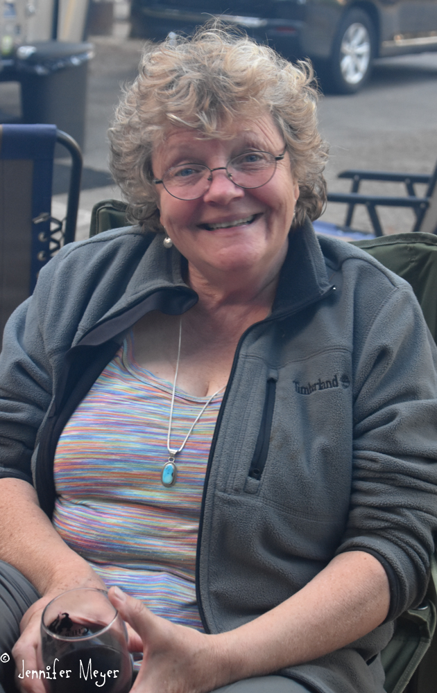 Hanging around the campfire.