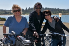 Heading off on a bike ride.