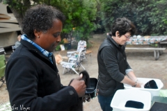 But they still prefer doing dishes outside.