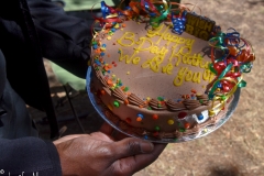 We were celebrating Kathy's birthday.