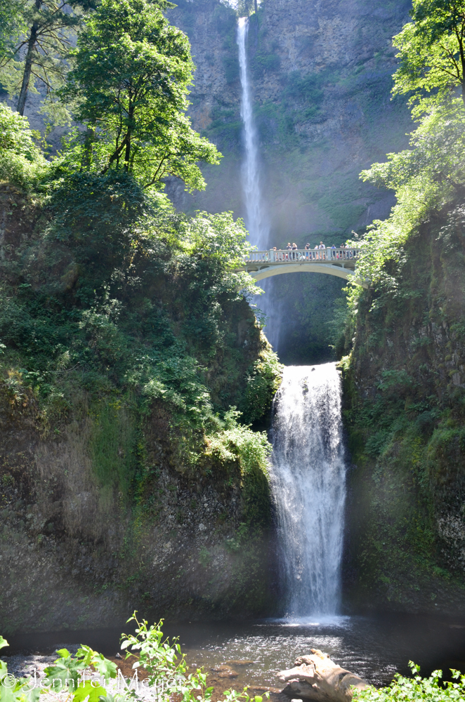 Multnomah Falls are the highest falls in Oregon.