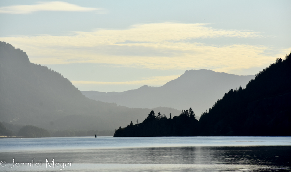 The Columbia River.