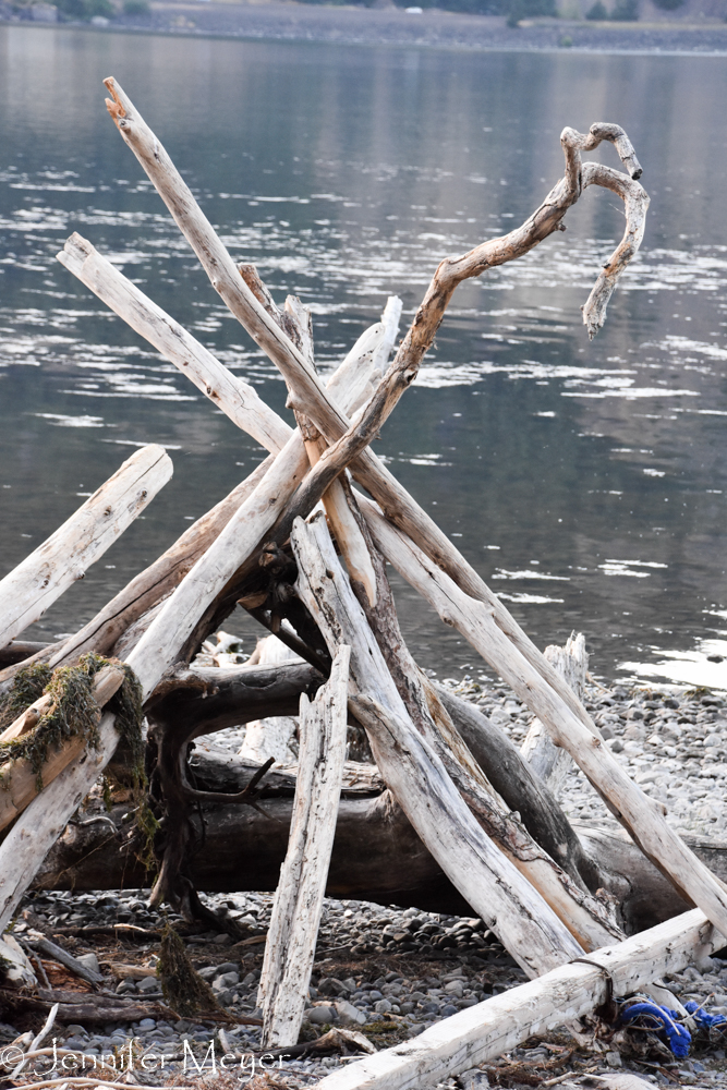 Driftwood tipi.