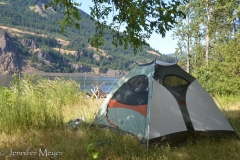 Tent with a view.