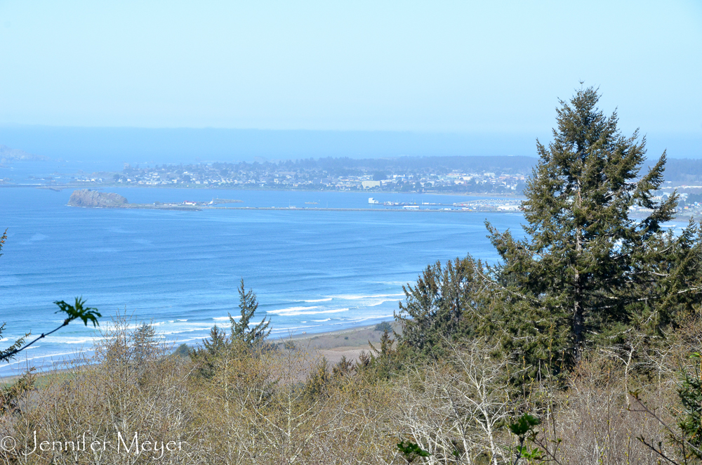 Looking back at Crescent City.
