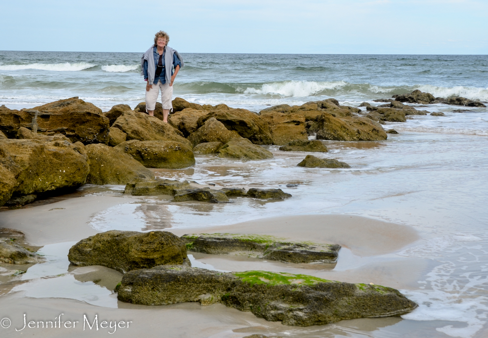 After lunch, we walked down onto the beach.