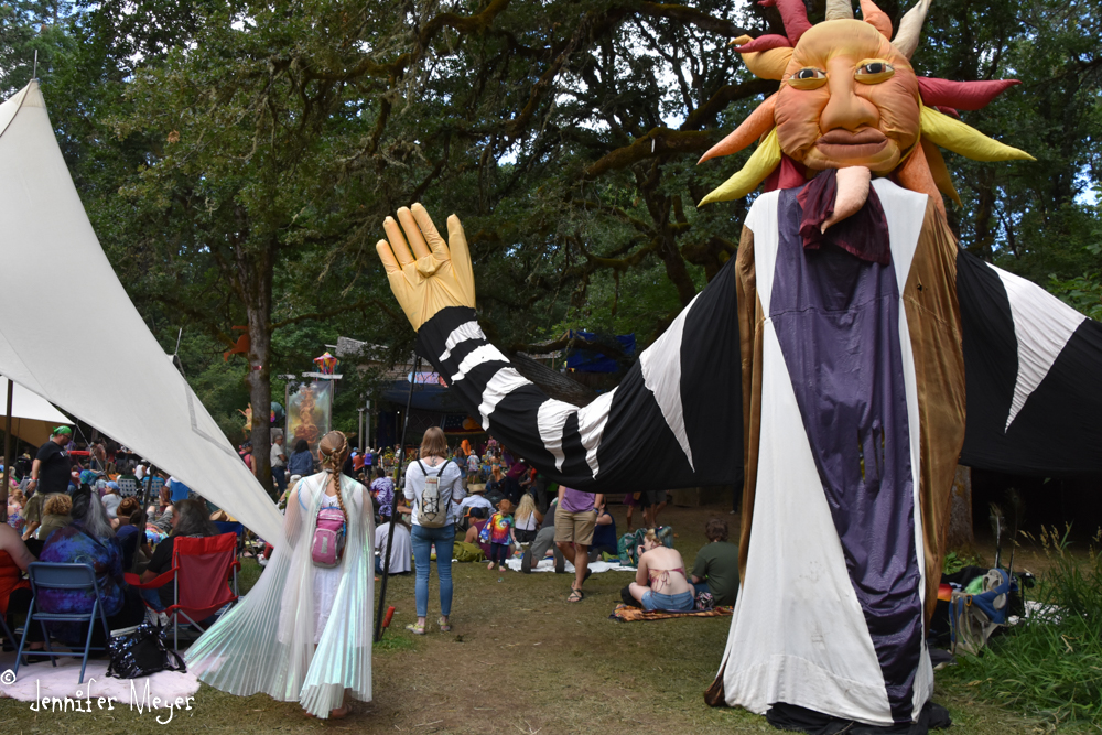 The Sun Puppet near the Main Stage.