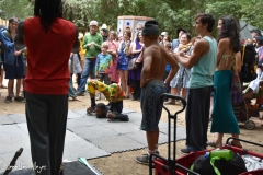 This guy was doing some crazy body twisting.