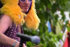 Drummer can't really be too serious.