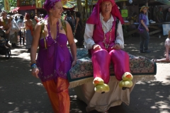 Man on a magic carpet.