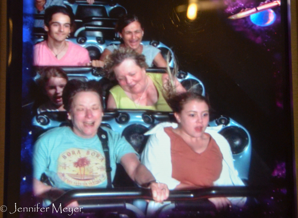 Space Mountain was CRAZY, but the girls LOVED it and went back for more.