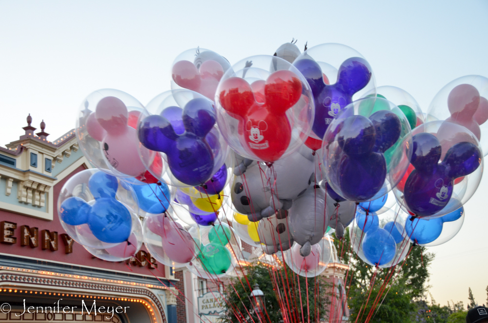 Mickey balloons.