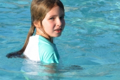 Maddie really loved the pool.