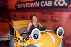 Aly on the Roger Rabbit ride.
