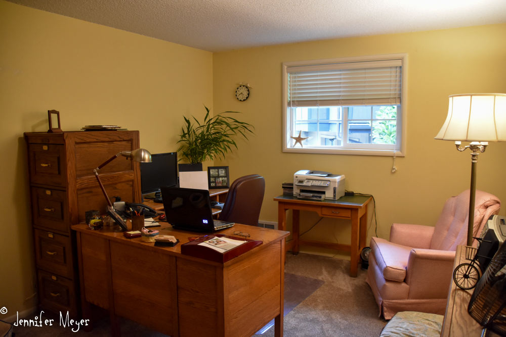 I moved my office into the upstairs spare room.