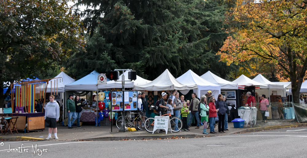 I rode my bike down to Saturday Market.