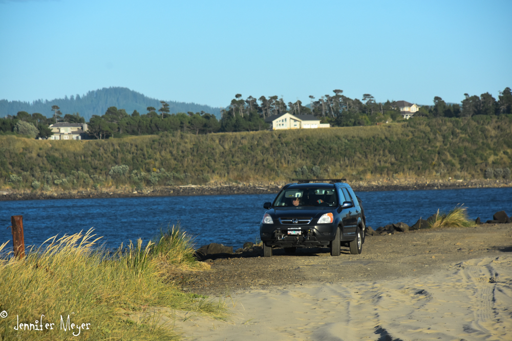 We drove out on the South Jetty.