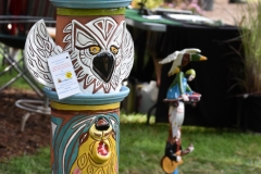 Lots of fun garden art.