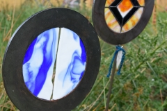 Stained glass circles.