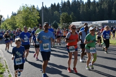 The slow runners are after the racers.