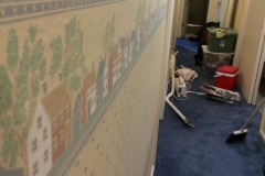 Kate said the wallpaper in the downstairs hallway had to go.