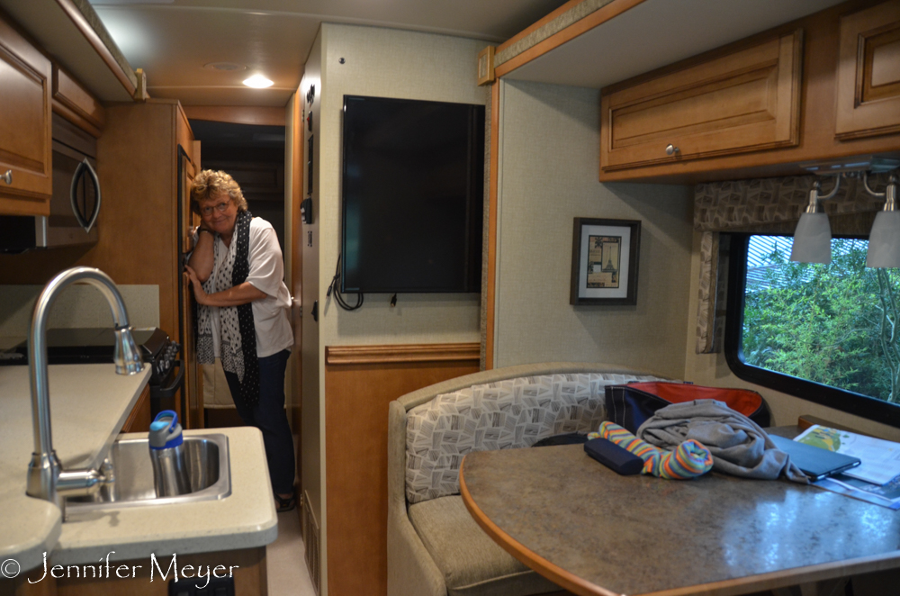 After breakfast, we showed off the RV.