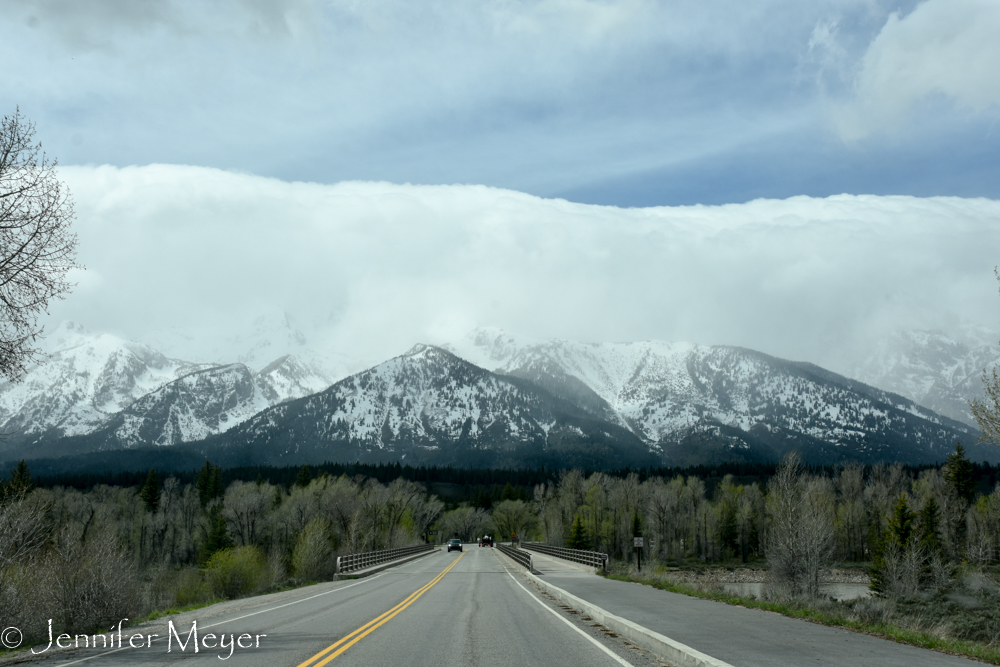 A huge cloud bank rested on top of them.