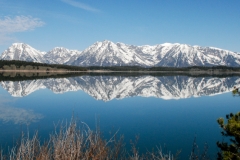 The lake was so still, there was a perfect reflection.