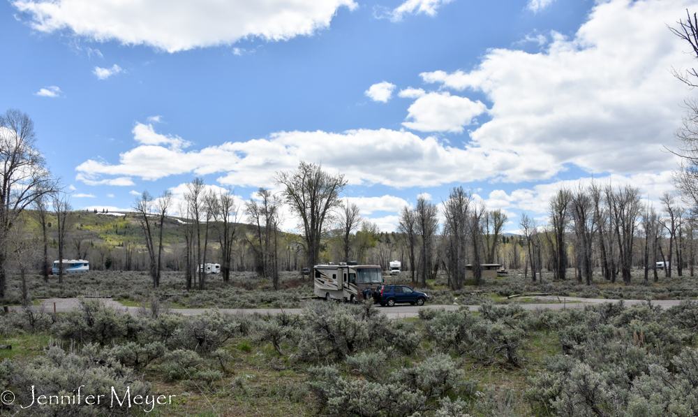 Gros Ventre Campground was pretty empty.