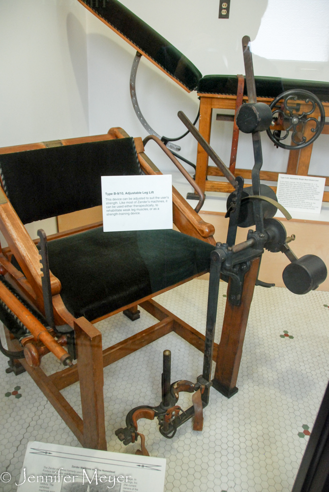 These were actually pretty ingenious physical therapy machines.