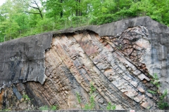 Looks like this rock had been covered with cement or something.