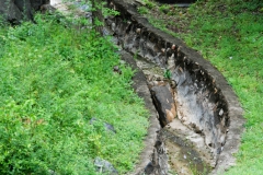 This stream bed was dry.