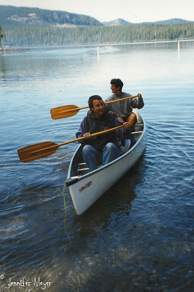 Kathy and me canoeing at Waldo.