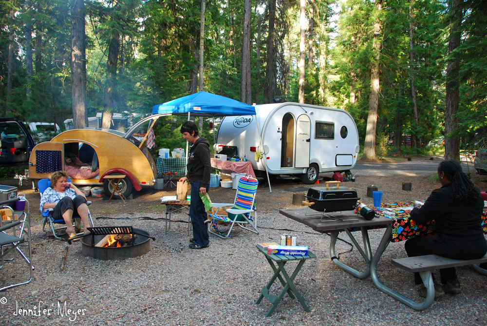 Camping at Glacier National Park.