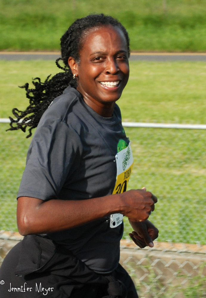 Robin running the Eugene Marathon!