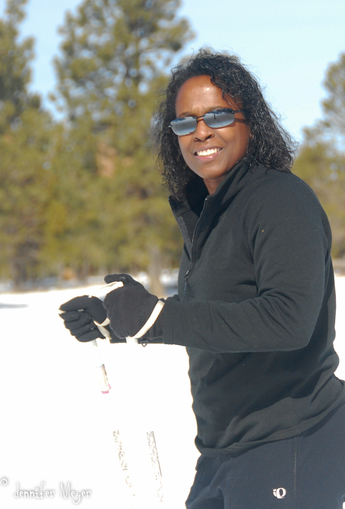 Cross-country skiing at Sun River.