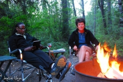 Camping at Swan Lake in Montana.
