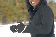 Cross-country skiing at Sun River.