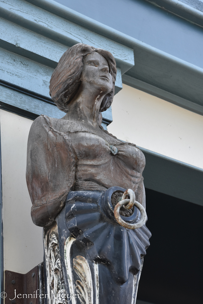 Old ship's figurehead.