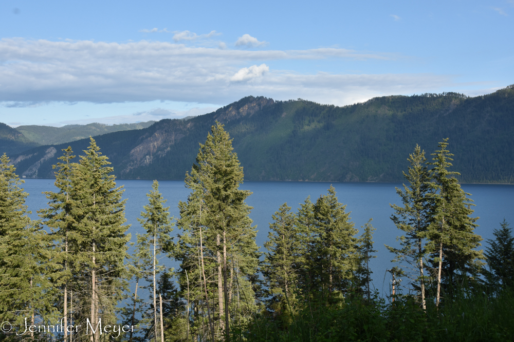 The campground was on Lake Pend d'Oriele.