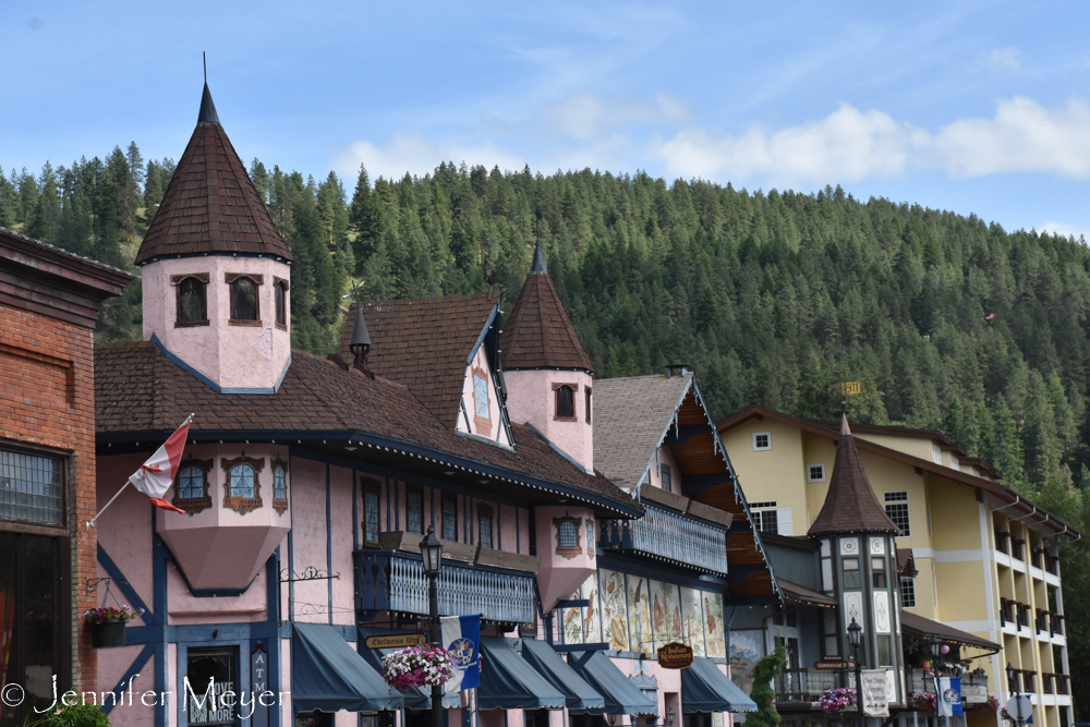 The whole downtown is Barvarian style buildings.