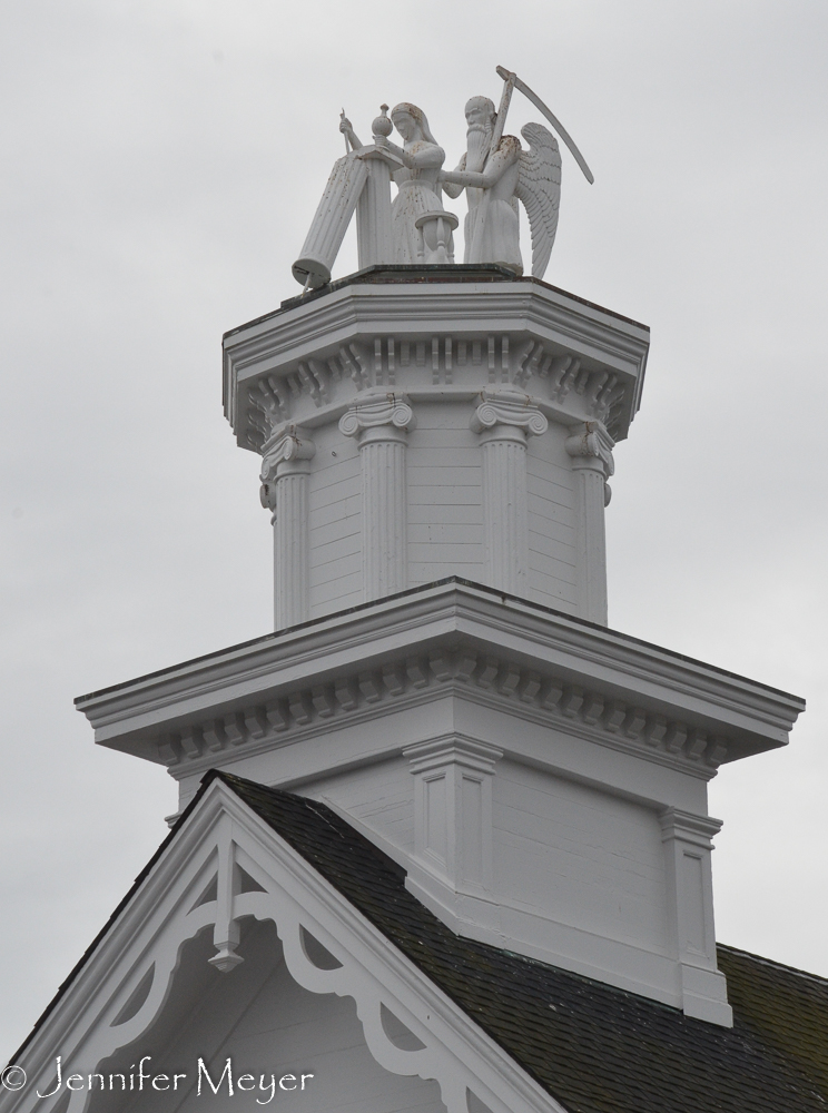 I never did hear the story behind this steeple sculpture.