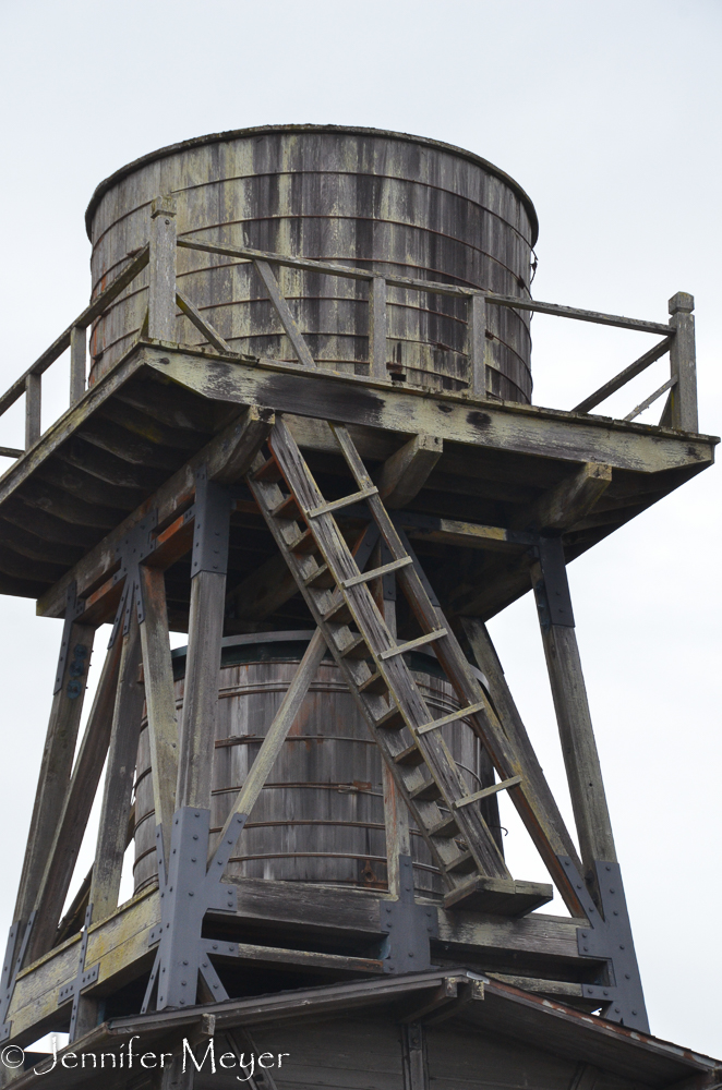 Mendocino is known for its wooden water towers.