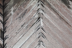 Herringbone pattern in the doors.