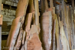 This interesting artisan shop takes raw wood burl...