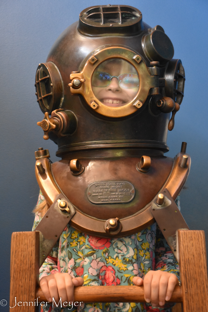 Deep sea diver.