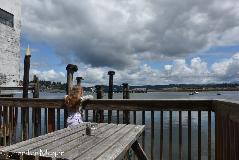 We had lunch on the water.