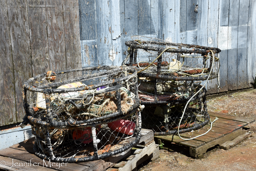 Crab traps.