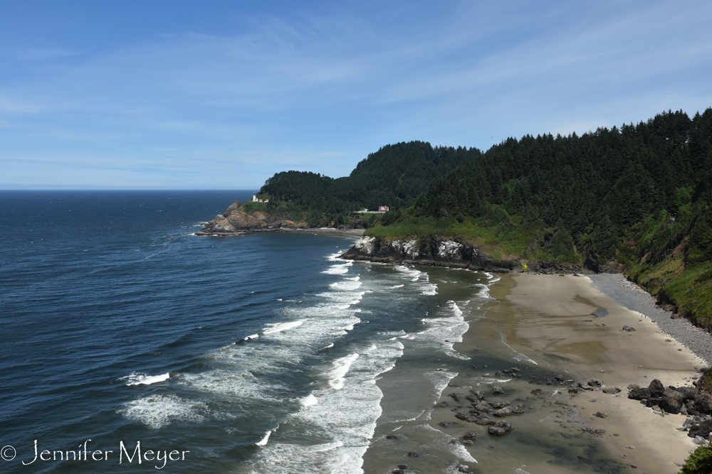 On the way south, a stop at Heceta Head lookout.